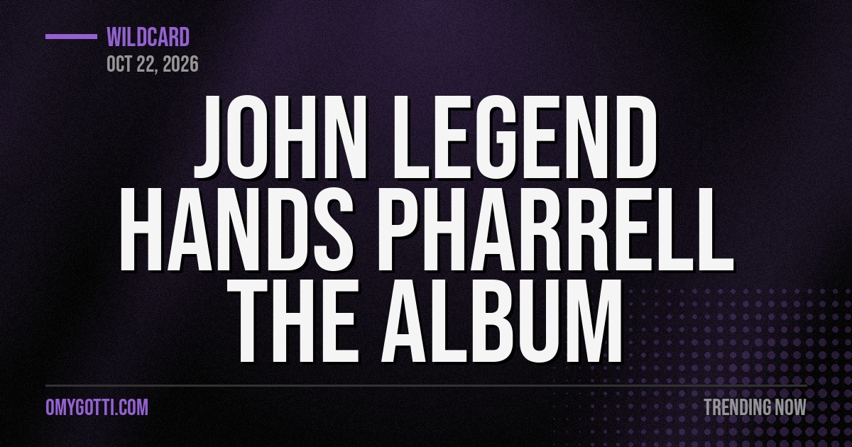 John Legend Hands Pharrell The Whole Album